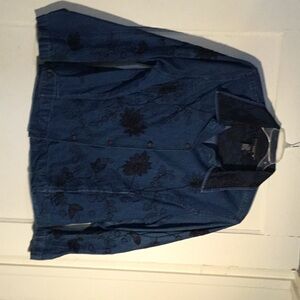 Beautifully detailed blue Jean jacket